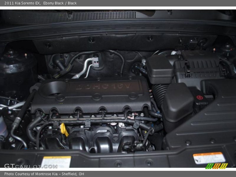 Ebony Black / Black 2011 Kia Sorento EX