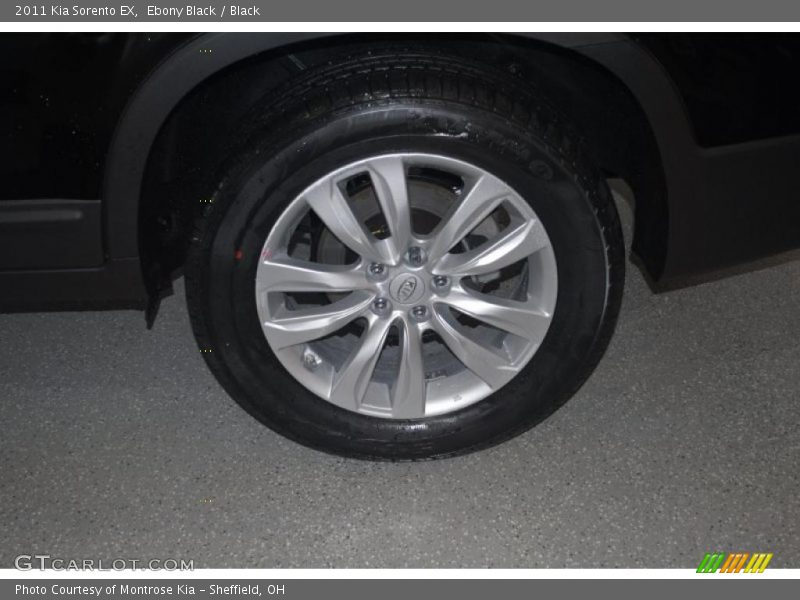Ebony Black / Black 2011 Kia Sorento EX