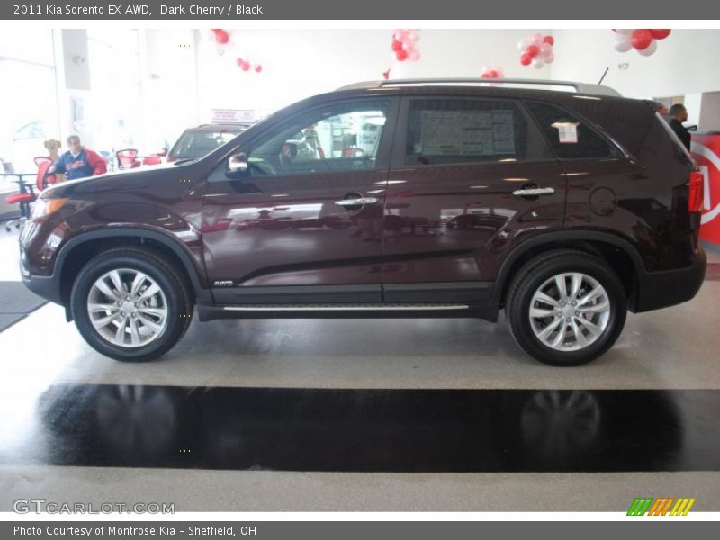 Dark Cherry / Black 2011 Kia Sorento EX AWD