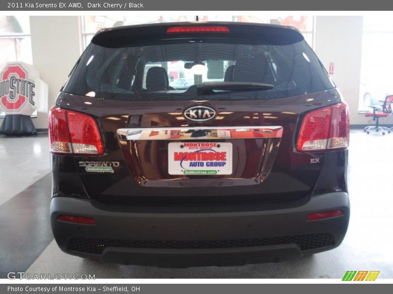 Dark Cherry / Black 2011 Kia Sorento EX AWD