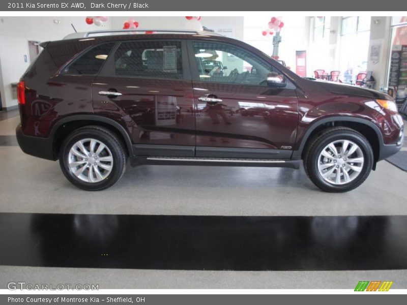 Dark Cherry / Black 2011 Kia Sorento EX AWD