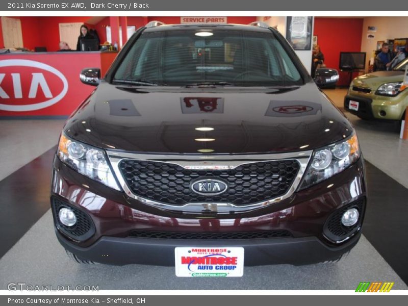 Dark Cherry / Black 2011 Kia Sorento EX AWD