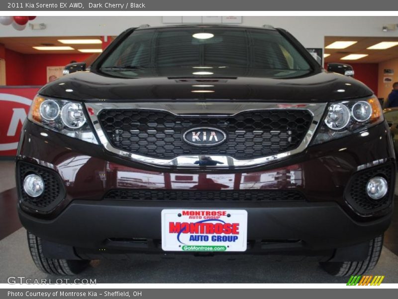Dark Cherry / Black 2011 Kia Sorento EX AWD