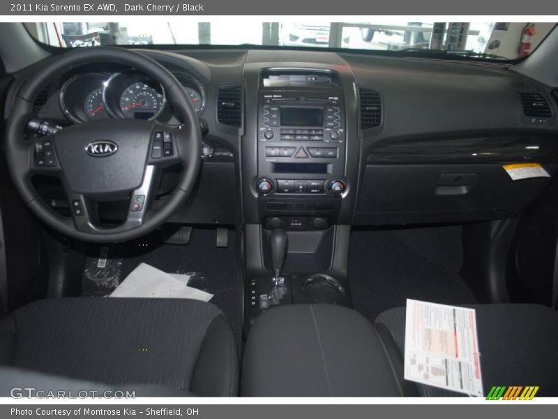 Dark Cherry / Black 2011 Kia Sorento EX AWD