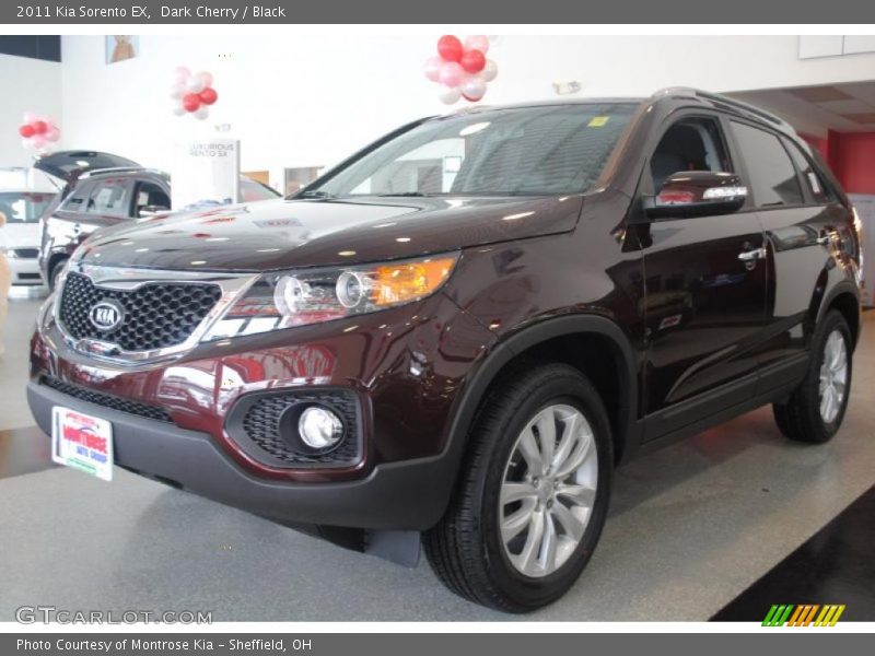 Dark Cherry / Black 2011 Kia Sorento EX