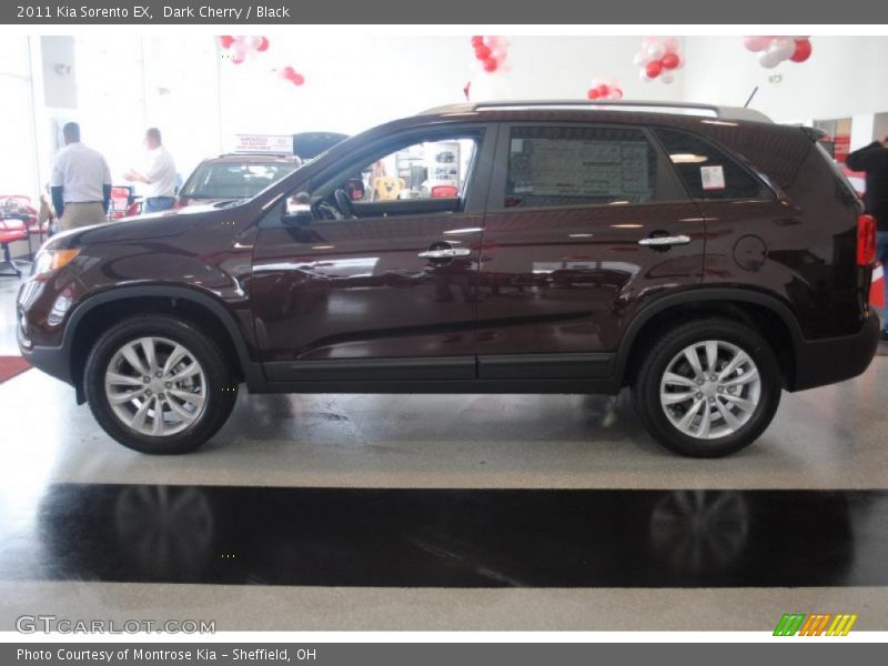 Dark Cherry / Black 2011 Kia Sorento EX