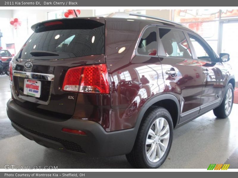 Dark Cherry / Black 2011 Kia Sorento EX