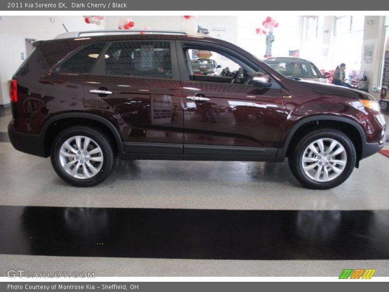 Dark Cherry / Black 2011 Kia Sorento EX