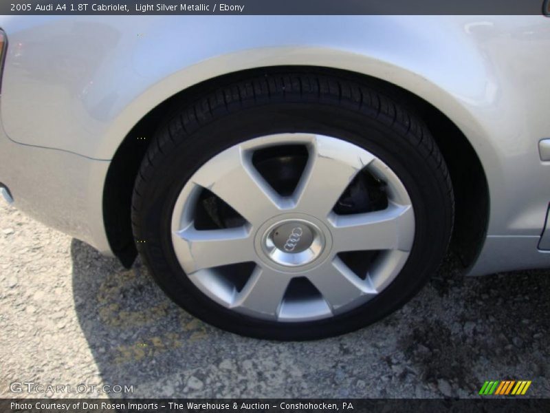 Light Silver Metallic / Ebony 2005 Audi A4 1.8T Cabriolet