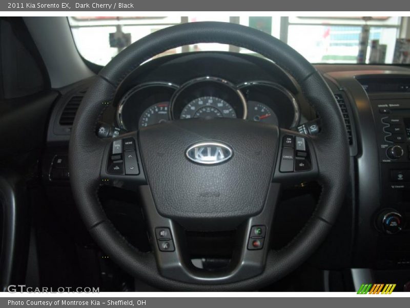Dark Cherry / Black 2011 Kia Sorento EX