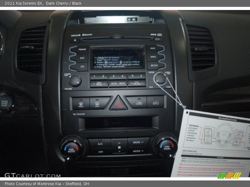 Dark Cherry / Black 2011 Kia Sorento EX