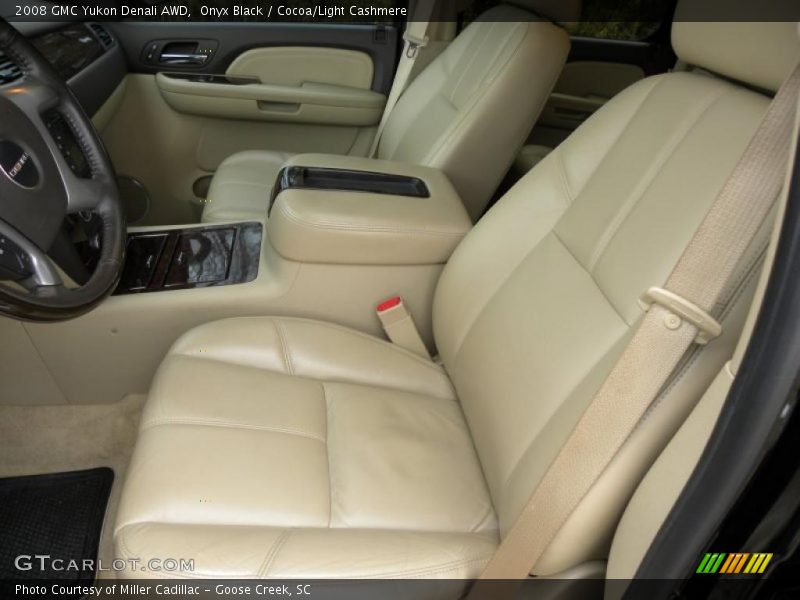 Onyx Black / Cocoa/Light Cashmere 2008 GMC Yukon Denali AWD
