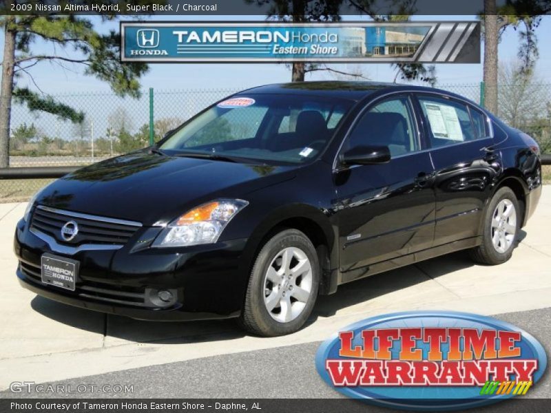 Super Black / Charcoal 2009 Nissan Altima Hybrid