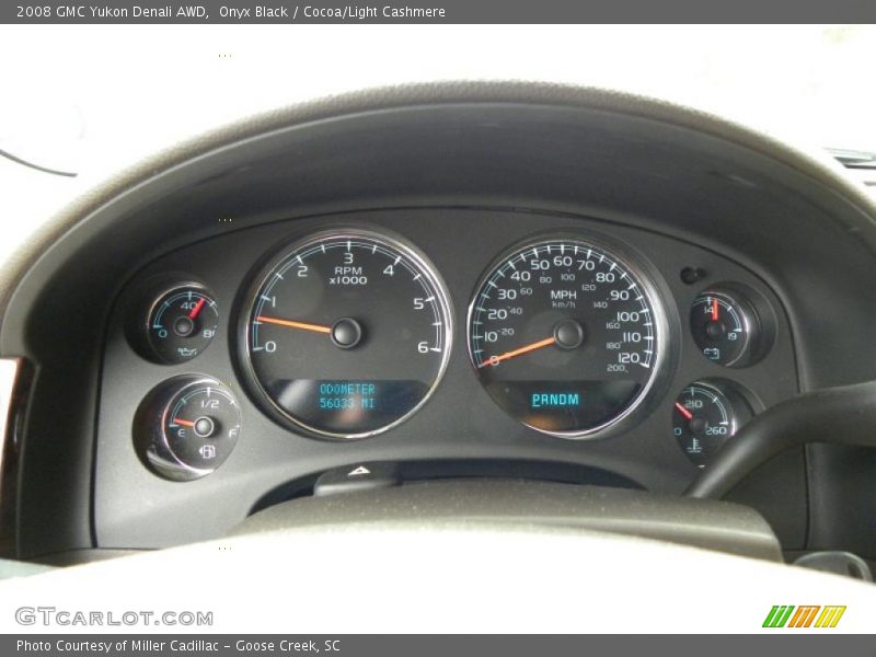 Onyx Black / Cocoa/Light Cashmere 2008 GMC Yukon Denali AWD