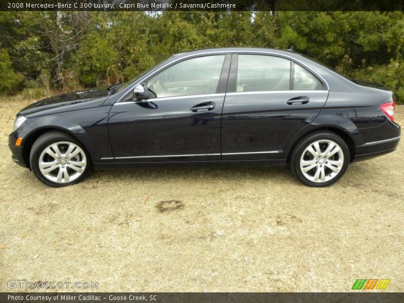 Capri Blue Metallic / Savanna/Cashmere 2008 Mercedes-Benz C 300 Luxury