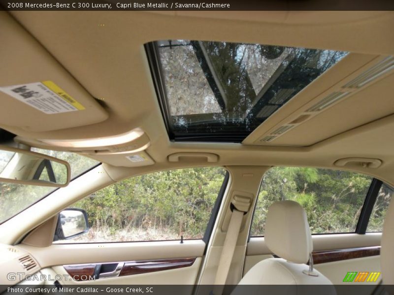 Capri Blue Metallic / Savanna/Cashmere 2008 Mercedes-Benz C 300 Luxury