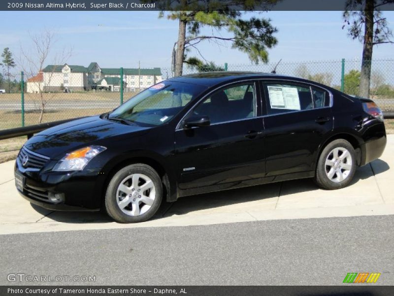 Super Black / Charcoal 2009 Nissan Altima Hybrid