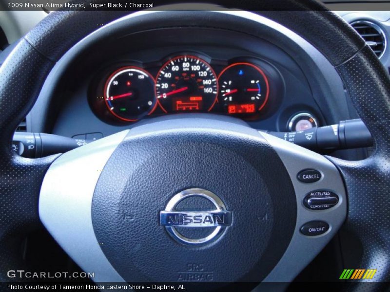 Super Black / Charcoal 2009 Nissan Altima Hybrid
