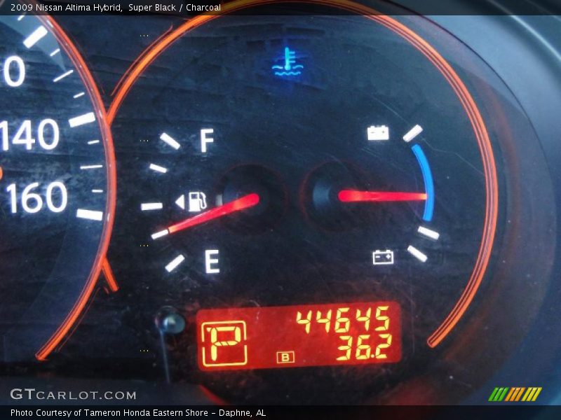 Super Black / Charcoal 2009 Nissan Altima Hybrid