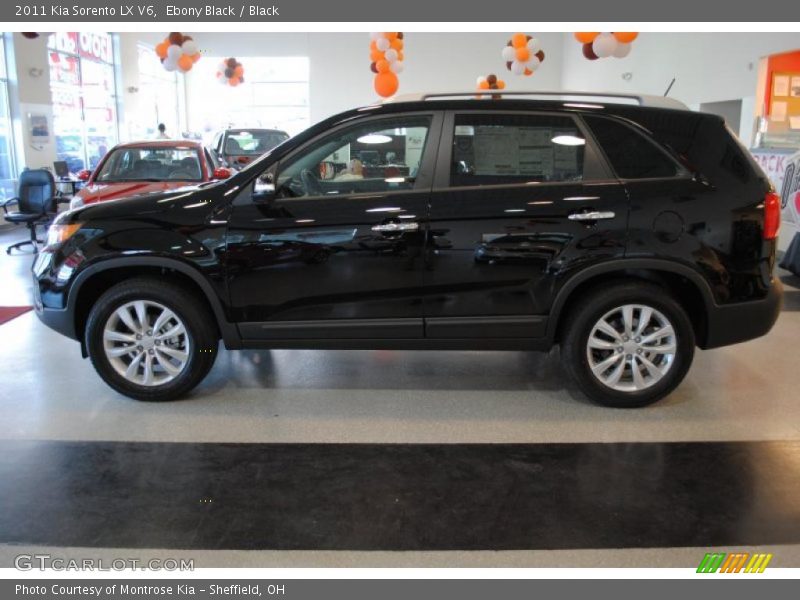 Ebony Black / Black 2011 Kia Sorento LX V6