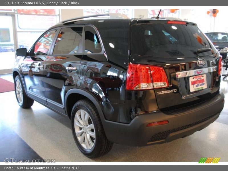 Ebony Black / Black 2011 Kia Sorento LX V6