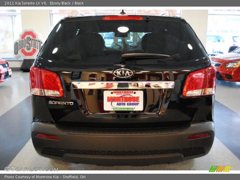 Ebony Black / Black 2011 Kia Sorento LX V6