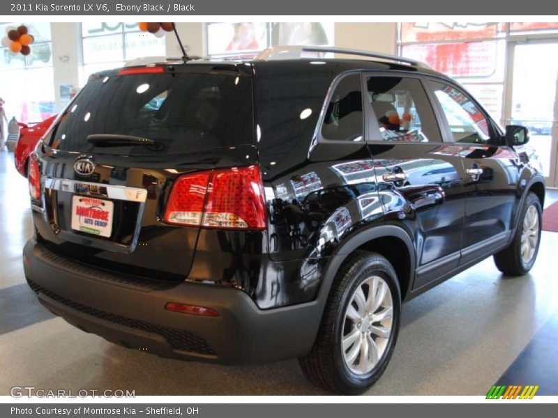 Ebony Black / Black 2011 Kia Sorento LX V6