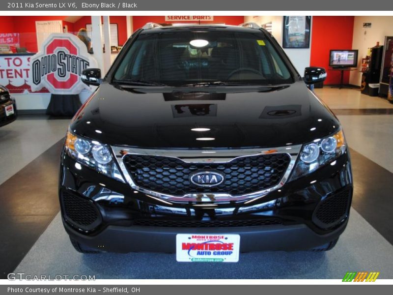 Ebony Black / Black 2011 Kia Sorento LX V6