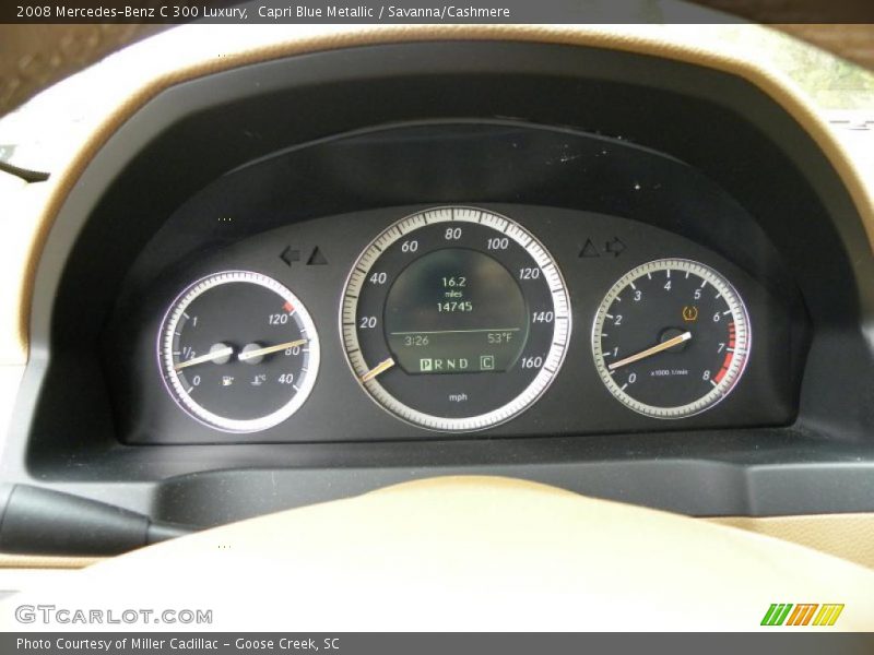 Capri Blue Metallic / Savanna/Cashmere 2008 Mercedes-Benz C 300 Luxury