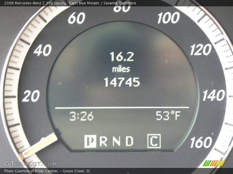Capri Blue Metallic / Savanna/Cashmere 2008 Mercedes-Benz C 300 Luxury