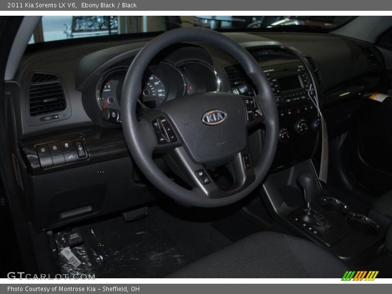 Ebony Black / Black 2011 Kia Sorento LX V6