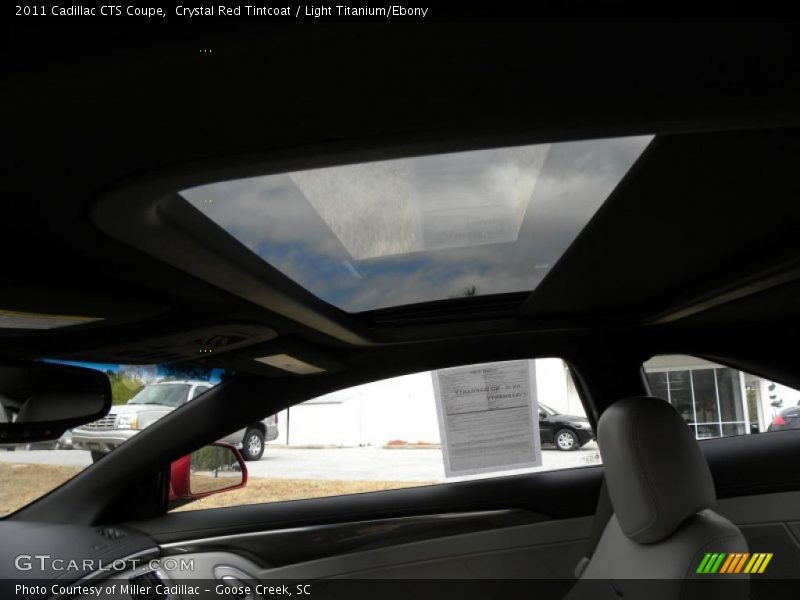 Sunroof of 2011 CTS Coupe