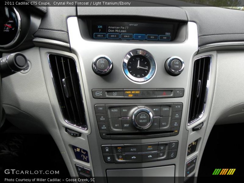 Controls of 2011 CTS Coupe