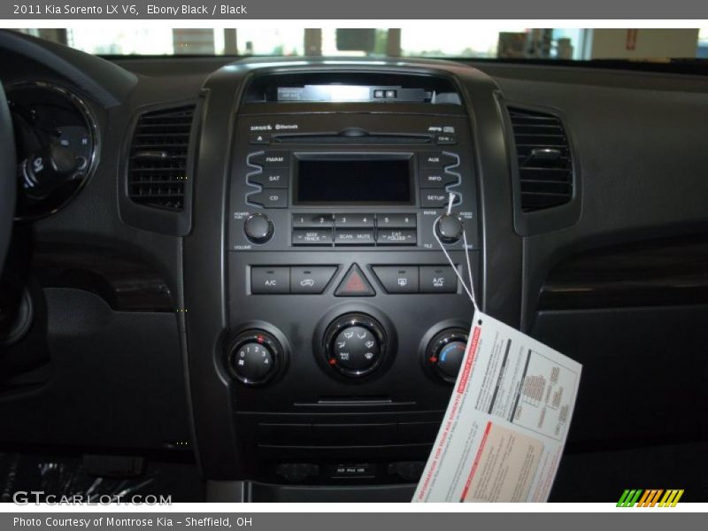 Ebony Black / Black 2011 Kia Sorento LX V6