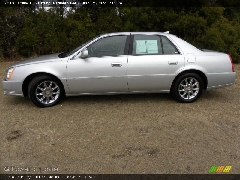 Radiant Silver / Titanium/Dark Titanium 2010 Cadillac DTS Luxury