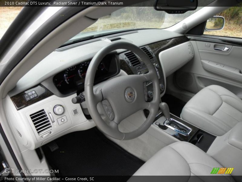 Radiant Silver / Titanium/Dark Titanium 2010 Cadillac DTS Luxury