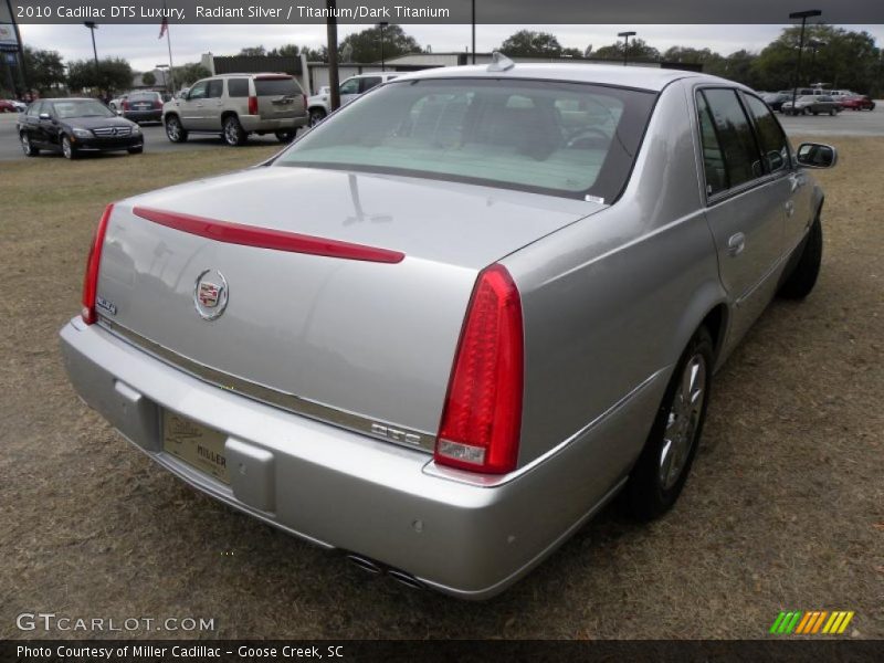 Radiant Silver / Titanium/Dark Titanium 2010 Cadillac DTS Luxury