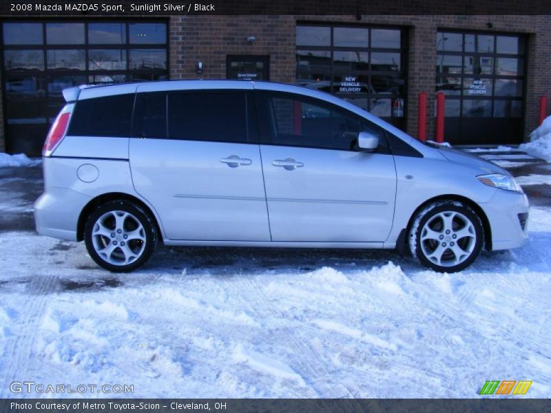 Sunlight Silver / Black 2008 Mazda MAZDA5 Sport