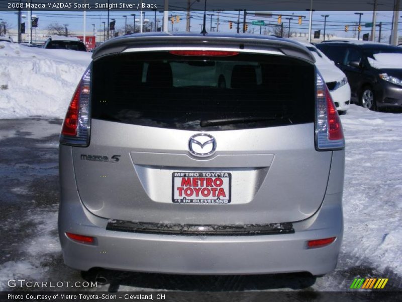 Sunlight Silver / Black 2008 Mazda MAZDA5 Sport