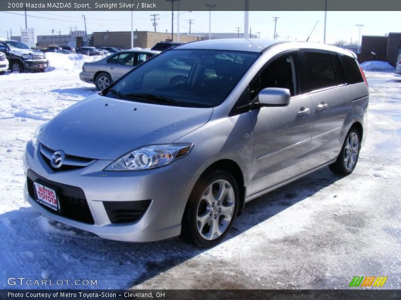 Sunlight Silver / Black 2008 Mazda MAZDA5 Sport