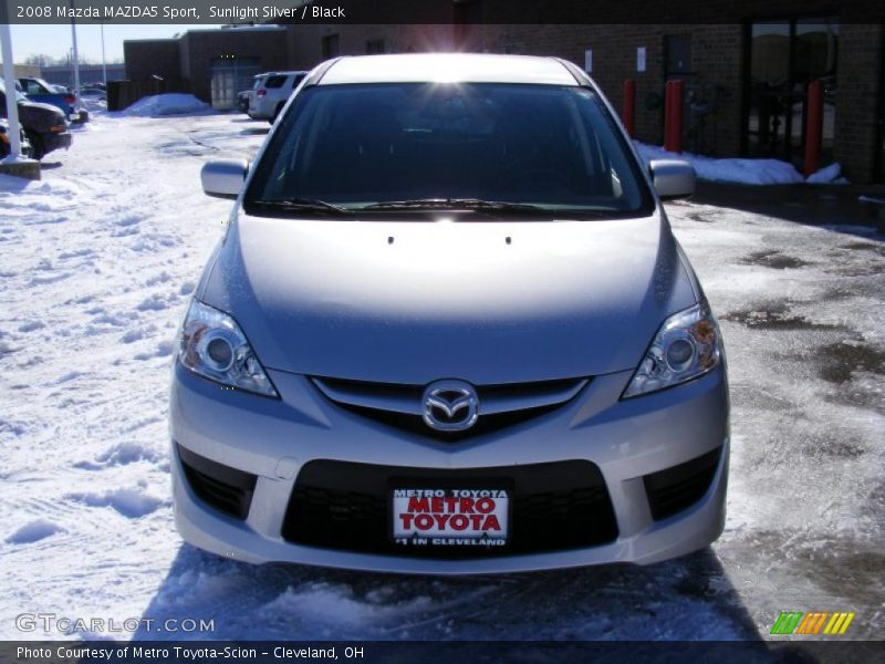 Sunlight Silver / Black 2008 Mazda MAZDA5 Sport