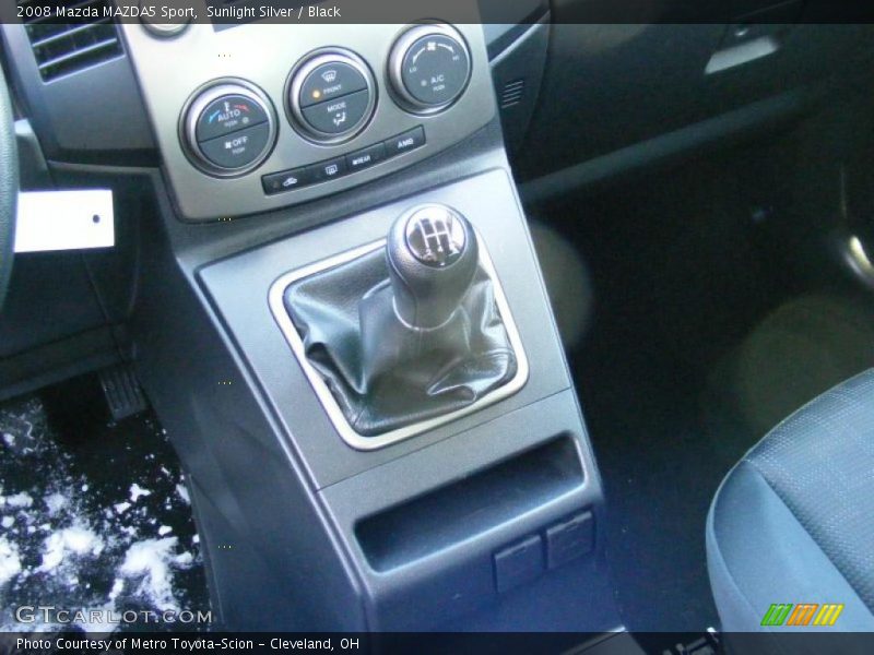Sunlight Silver / Black 2008 Mazda MAZDA5 Sport