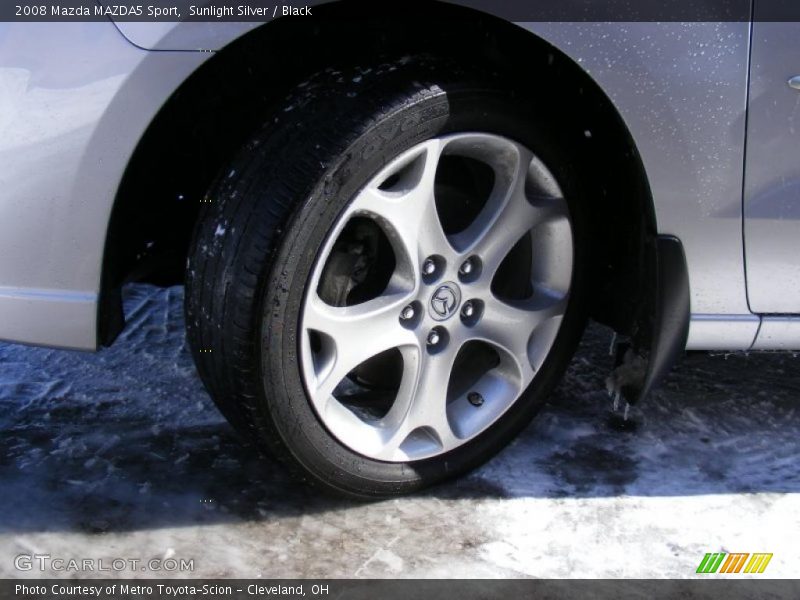Sunlight Silver / Black 2008 Mazda MAZDA5 Sport