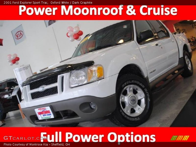 Oxford White / Dark Graphite 2001 Ford Explorer Sport Trac