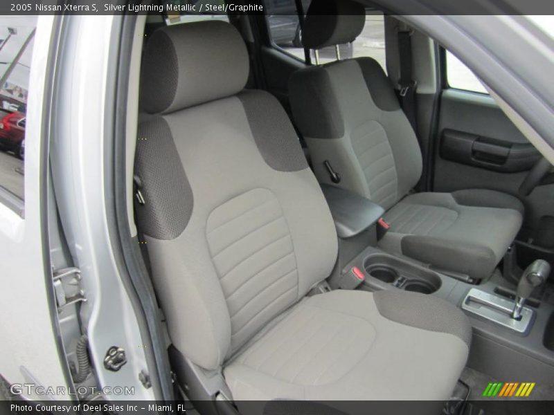 Silver Lightning Metallic / Steel/Graphite 2005 Nissan Xterra S