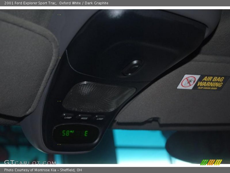 Oxford White / Dark Graphite 2001 Ford Explorer Sport Trac
