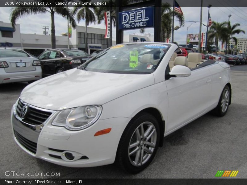 Candy White / Cornsilk Beige 2008 Volkswagen Eos Lux