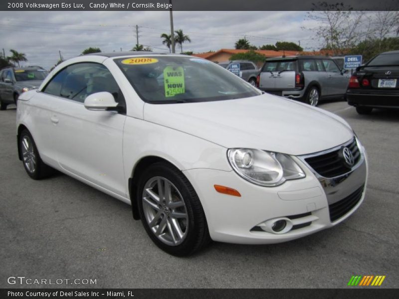 Candy White / Cornsilk Beige 2008 Volkswagen Eos Lux