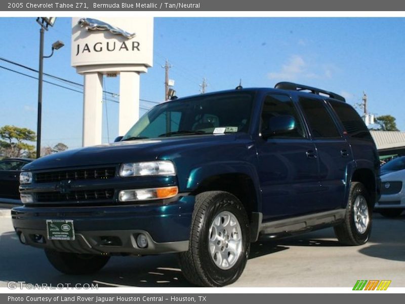 Bermuda Blue Metallic / Tan/Neutral 2005 Chevrolet Tahoe Z71