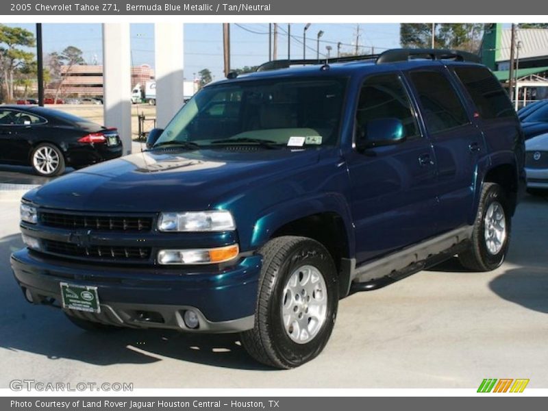 Bermuda Blue Metallic / Tan/Neutral 2005 Chevrolet Tahoe Z71